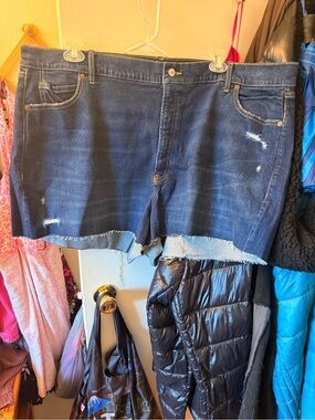 Old Navy Women’s Plus Sz 26 Dark Indigo Sky-Hi A-Line Jeans